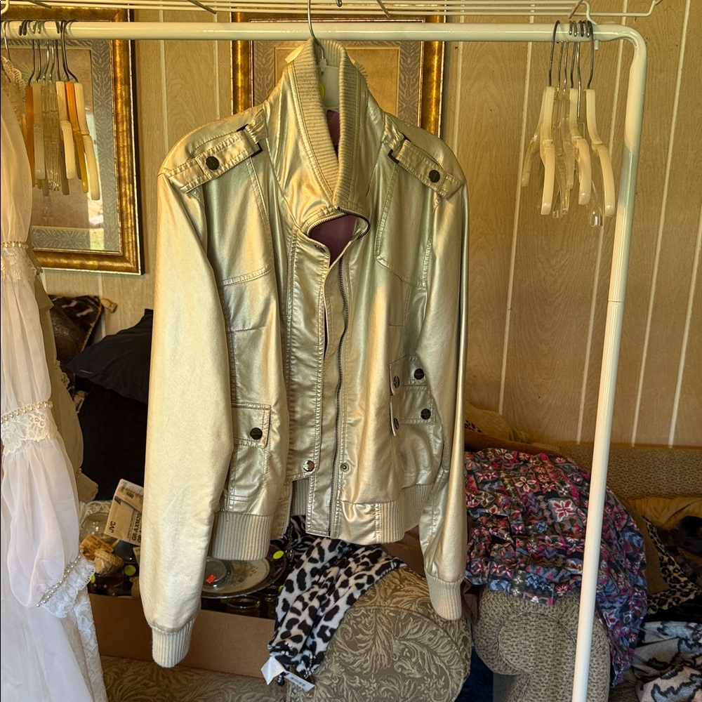 Baby Phat Shimmering Gold Jacket